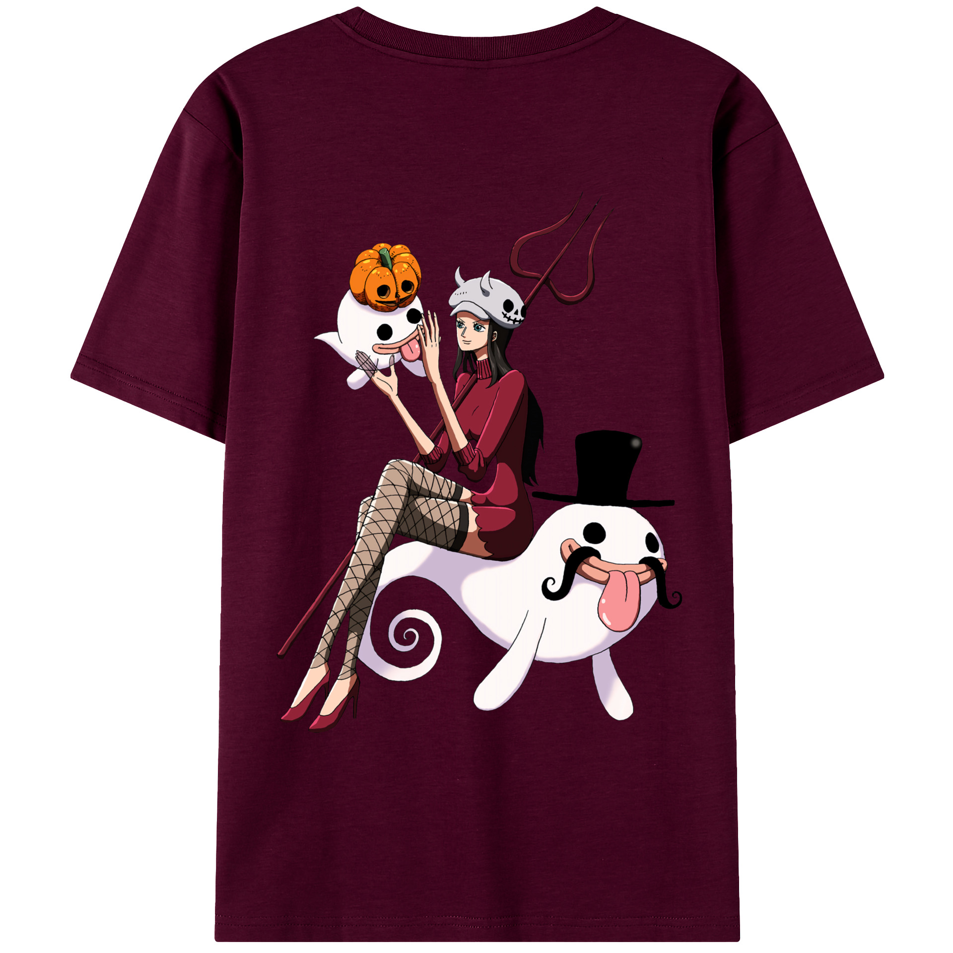 ワンピース ニコ・ロビン ONE PIECE Nico Robin レディース半袖Tシャツ(バックプリント)